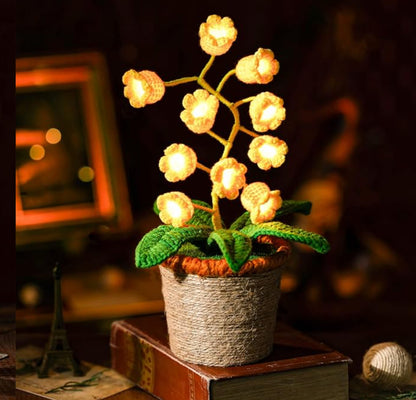 Handmade Crochet Flower Lamps