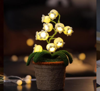 Handmade Crochet Flower Lamps